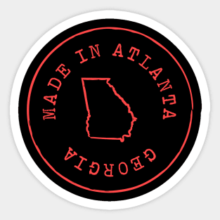 Made in Atlanta Georgia Sticker